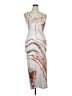Shein 100% Polyester Graphic Ivory Cocktail Dress Size XL - photo 1