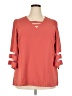 Unbranded 100% Polyester Orange 3/4 Sleeve Top Size XXL - photo 1