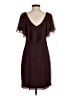 Connected Apparel 100% Polyester Burgundy Cocktail Dress Size 4 (petite) - photo 2