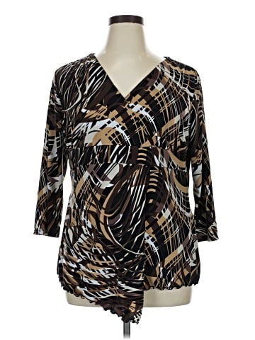 Cato 3/4 Sleeve Blouse (view 1)