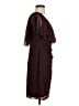 Connected Apparel 100% Polyester Burgundy Cocktail Dress Size 4 (petite) - photo 4