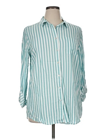 Jane and Delancey 3/4 Sleeve Button-Down Shirt (view 1)