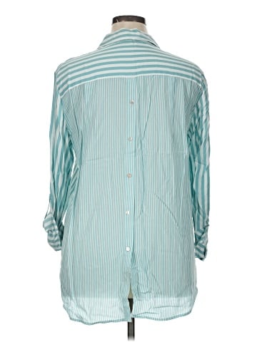 Jane and Delancey 3/4 Sleeve Button-Down Shirt (view 2)