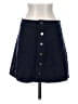 Express Solid Blue Casual Skirt Size 4 - photo 1
