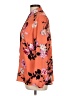 Apt. 9 100% Polyester Floral Orange Long Sleeve Blouse Size L - photo 5