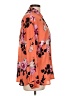 Apt. 9 100% Polyester Floral Orange Long Sleeve Blouse Size L - photo 4