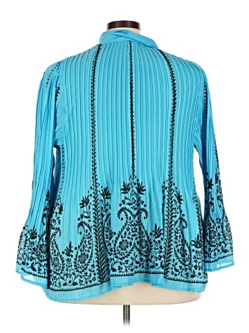 Roaman's 3/4 Sleeve Blouse (view 2)