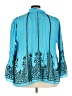 Roaman's 100% Polyester Teal 3/4 Sleeve Blouse Size 26W - photo 2