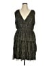 Venus Metallic Gray Cocktail Dress Size XL - photo 1
