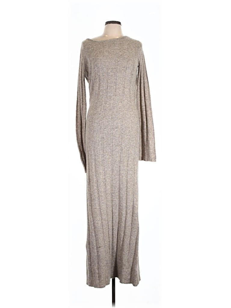 Pre-owned Prettylittlething Casual Dress In Gray