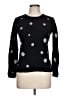 Quinn 100% Cashmere Polka Dots Black Cashmere Pullover Sweater Size L - photo 1