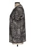 Dana Buchman 100% Polyester Animal Print Silver Short Sleeve Blouse Size L - photo 5