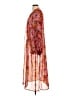 Shade & Shore 100% Polyester Orange Kimono Size S - photo 5