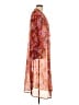 Shade & Shore 100% Polyester Orange Kimono Size S - photo 4