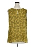 CAbi 100% Polyester Floral Yellow Sleeveless Blouse Size XL - photo 1