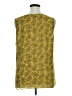CAbi 100% Polyester Floral Yellow Sleeveless Blouse Size XL - photo 2