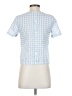 Madewell Blue Button-Back Tie Tee in Gingham Check Size XXS - photo 2