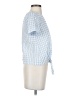 Madewell Blue Button-Back Tie Tee in Gingham Check Size XXS - photo 4