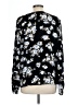 Angels 100% Rayon Floral Black Long Sleeve Blouse Size L - photo 2