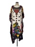Sante Classics 100% Polyester Paisley Ivory Yellow Casual Dress Size M - photo 1