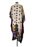Sante Classics 100% Polyester Paisley Ivory Yellow Casual Dress Size M - photo 2