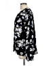 Angels 100% Rayon Floral Black Long Sleeve Blouse Size L - photo 5