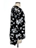 Angels 100% Rayon Floral Black Long Sleeve Blouse Size L - photo 4