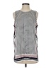 Ann Taylor 100% Polyester Gray Sleeveless Blouse Size S - photo 1