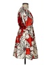 Unbranded 100% Polyester Print Red Casual Dress Size S - photo 4