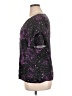 BLOOMCHIC 100% Rayon Stars Purple Short Sleeve Blouse Size 14 - photo 5