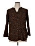 Old Navy Brown Long Sleeve Blouse Size XL - photo 1