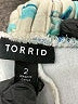 Torrid 100% Polyester Tropical Blue Shorts Size 2X Plus (2) - photo 3