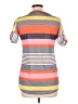 Unbranded Stripes Gray Short Sleeve T-Shirt Size L - photo 2