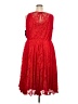 Lane Bryant 100% Polyester Red Cocktail Dress Size 22 - photo 2