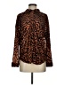 Jodifl 100% Polyester Animal Print Brown Long Sleeve Blouse Size S - photo 1