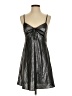 Topshop 100% Polyester Metallic Silver Cocktail Dress Size 4 - photo 1
