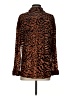 Jodifl 100% Polyester Animal Print Brown Long Sleeve Blouse Size S - photo 2