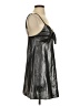 Topshop 100% Polyester Metallic Silver Cocktail Dress Size 4 - photo 4