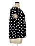 Adrienne Vittadini Polka Dots Black Short Sleeve Blouse Size 1X - photo 4