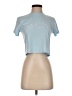 Romwe Blue Short Sleeve T-Shirt Size 4 - photo 1