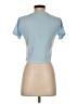 Romwe Blue Short Sleeve T-Shirt Size 4 - photo 2
