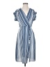 Monteau Stripes Blue Casual Dress Size S - photo 1
