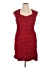Connected Apparel 100% Polyester Burgundy Cocktail Dress Size 16 - photo 1