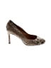 Ann Taylor Animal Print Ivory Heels Size 8 - photo 1