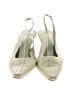 Karen Scott Metallic Ivory Heels Size 8 1/2 - photo 2