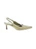 Karen Scott Metallic Ivory Heels Size 8 1/2 - photo 1