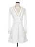 Unbranded 100% Polyester White Cocktail Dress Size 4 - photo 1
