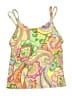 Lands' End Paisley Yellow Swimsuit Top Size 12 - photo 1