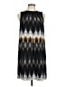 Kensie 100% Polyester Chevron-herringbone Black Casual Dress Size L - photo 1