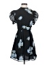 Topshop 100% Polyester Floral Blue Cocktail Dress Size 4 - photo 1